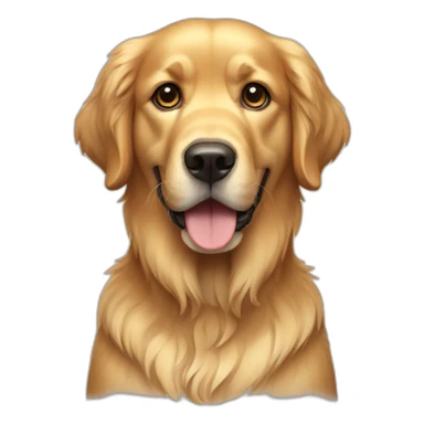 dog golden retriever full body sticker