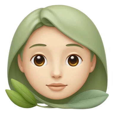 Minimal wellness emoji representing tighter skin and firmness,
subtle lifting effect, smooth contours, calm and natural,
no beauty or cosmetic symbols, soft sage green color palette sticker