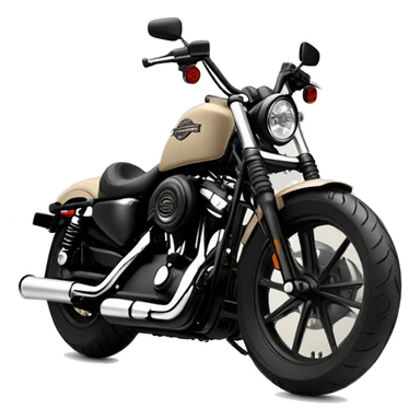 Beige Harley-Davidson iron883 sticker