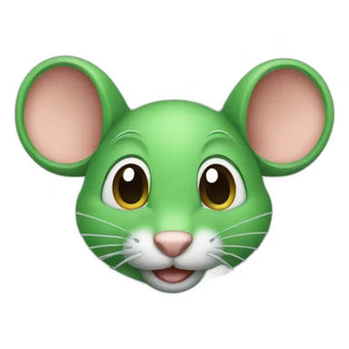 green mouse sticker