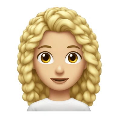 Rubia pelo corto ojos azules haciendo CrossFit  sticker