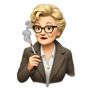 Jessica Fletcher smoking sticker