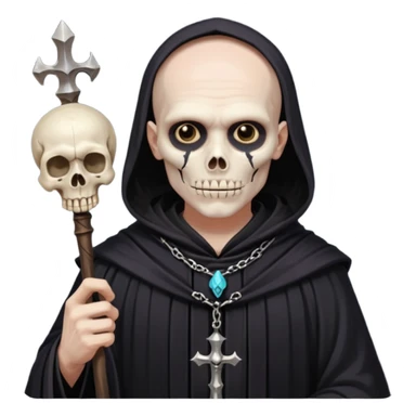 male dnd necromancer sticker