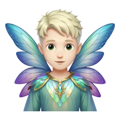 male fairy wings. sticker