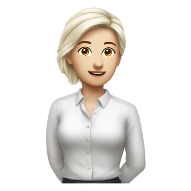 Белая чихуахуа с розовым бантиком на голове sticker