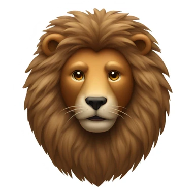 Bear with lion mane sticker
