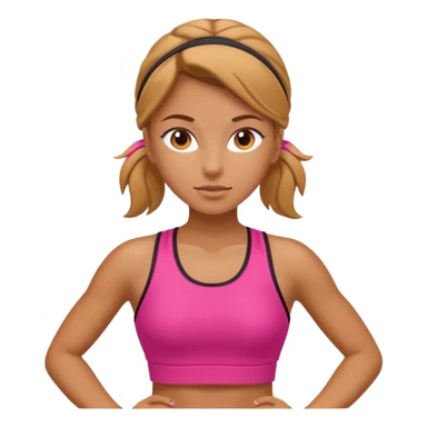 girl walks in a sport clothes sticker