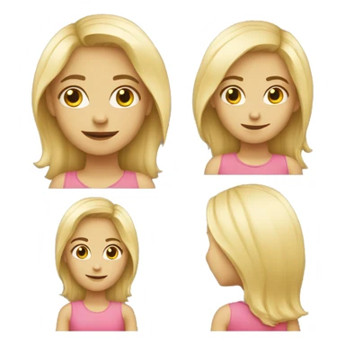 Blond girl funny  sticker