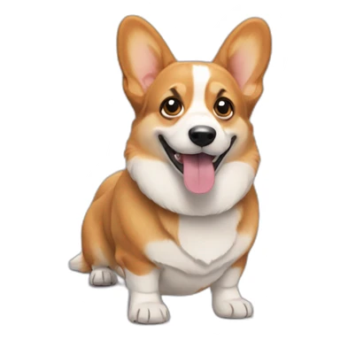 R rated corgi sticker