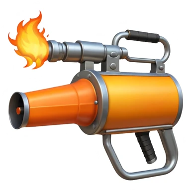 big flame thrower sticker