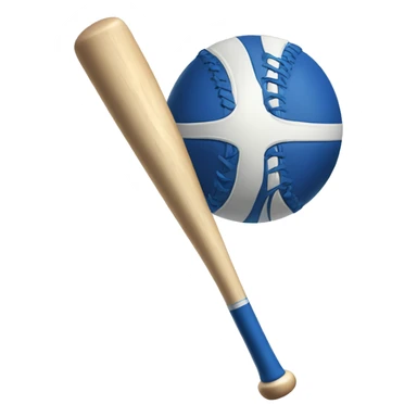 baseball bat blue sticker