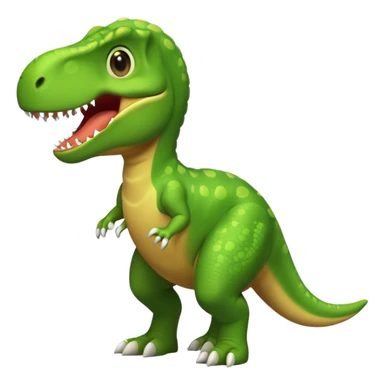 Cute green T. rex dinosaur  sticker