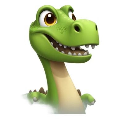 Dinosaur asking for a cuddle sticker