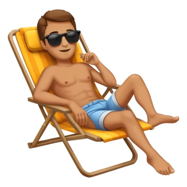 Kicked back feet up relaxing  sticker