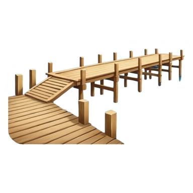 lake with a pier sticker