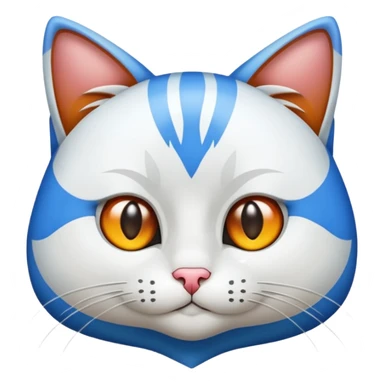 Mavi tatlı kedi sticker