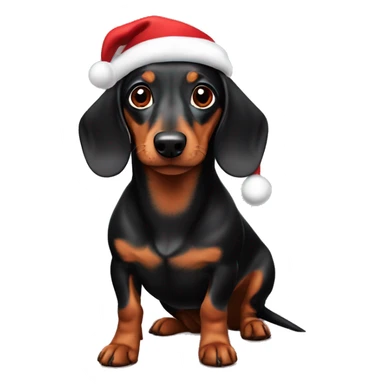Dachshund Christmas  sticker