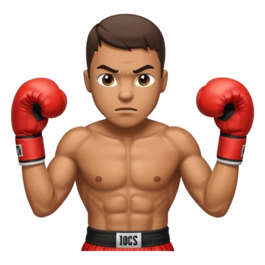 creame iconos de un boxer sticker
