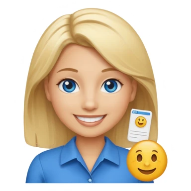 Create an emoji of valeriahr payroll icon, the emoji version of valeria approves that I would put on slack to make a joke sticker
