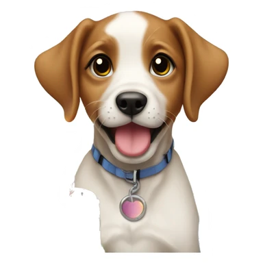 Birthday party puppy sticker