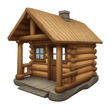 Log cabin house  sticker