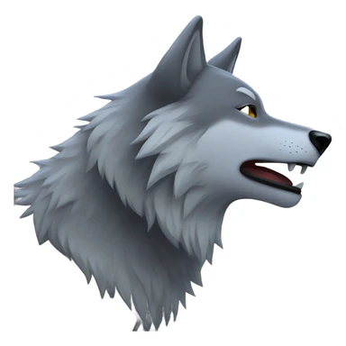 alpha wolf howling at the moon sticker