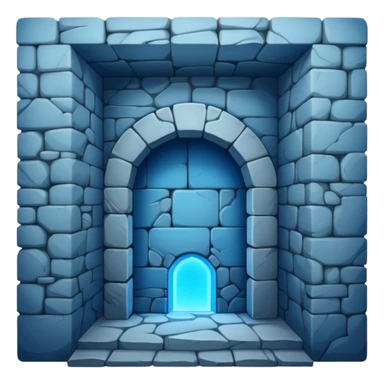 a blue glow secret room sticker