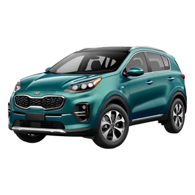 Kia Sportage 2021 dark blue-green sticker