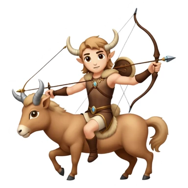 Sagittarius archer centaur victorious over Aries ram sticker
