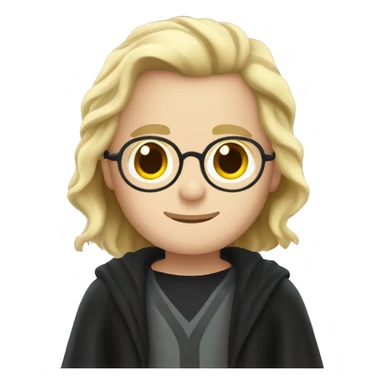 Harry Potter with blonde hair  sticker