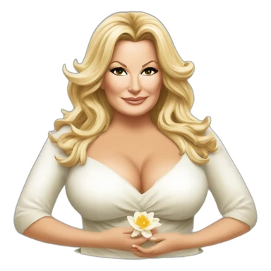 Jennifer Coolidge white lotus sticker