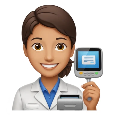 supermarket cashier sticker