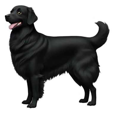 duck tolling retriever all black sticker