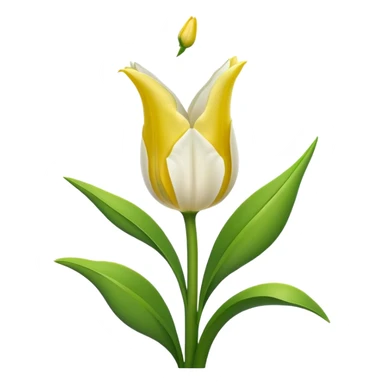 white tulip sticker