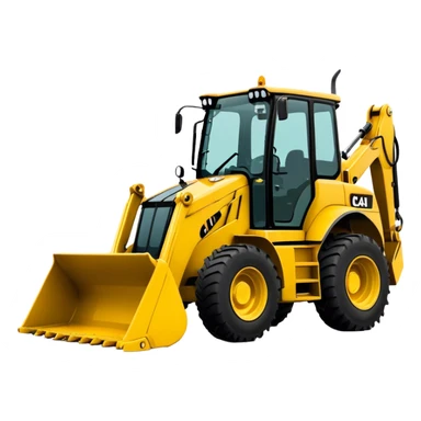 Backhoe Loader - Caterpillar 430F (Model Year: 2021) (Iconic colour: Yellow) sticker