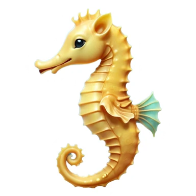 Cinematic Cute Yawning Sea Horse Portrait Emoji, Head tilted slightly with a dramatic, wide-open yawn, showcasing a petite, elegantly curved seahorse with a softly drooping tail and sleepy, half-closed eyes, Simplified yet irresistibly adorable features, highly detailed, glowing with a soft, cozy aquatic glow, high shine, relaxed yet expressive, stylized with a dash of whimsical marine charm, soft glowing outline, capturing the essence of a drowsy yet affectionate seahorse that appears ready to stretch out for a nap! sticker
