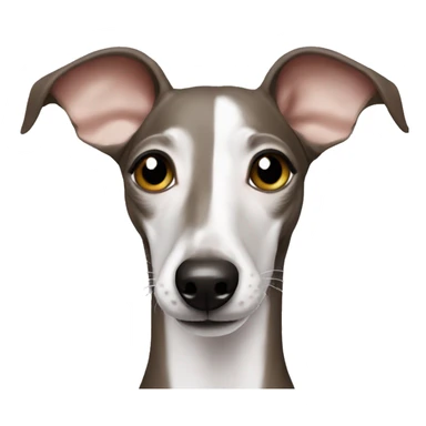 smiling italian greyhound sticker