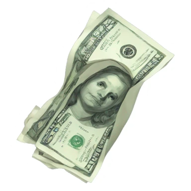 Generate a wad of bills sticker