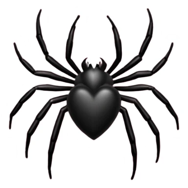 Black heart with light pink spiderweb pattern sticker