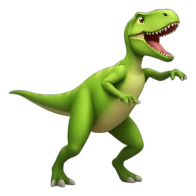 dancing dinosaur sticker