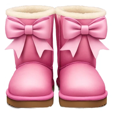 Pink Ugg’s with bows sticker