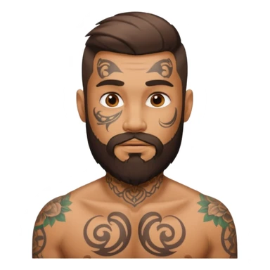 a tatooed man sticker