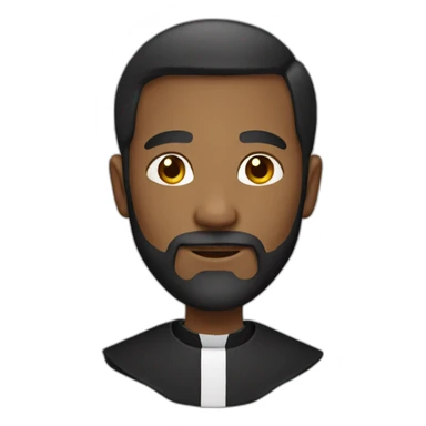 priest with beard sticker
