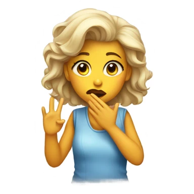 Girl blowing kiss sticker