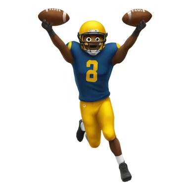 Me scoring touchdown  sticker