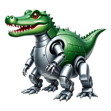 Robot crocodile  sticker