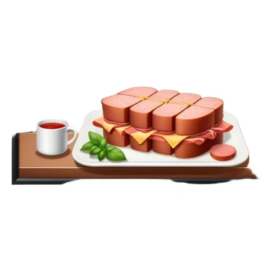  SPAM meat paris cafe city landscape  sticker