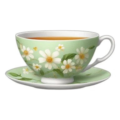 tea cup sticker