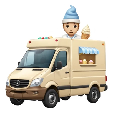 Sprinter 4500 van high roof delivery truck ice cream man sticker
