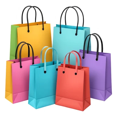 sephora and lululemon shopping bags sticker